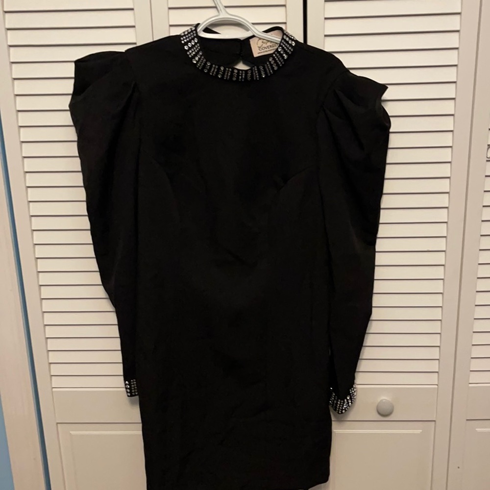 Mini open back dress